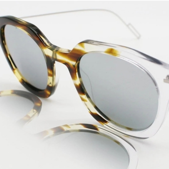 CHRISTIAN DIOR DIORMASTES-0KRZ-DC Sunglasses Sup Silver Mirrored Lens - Picture 2 of 8